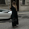 Elegant Solid Women Long Coat Single Breasted Turn-down Collar Loose Full Sleeve Lady Coats Spring Lady Street Outwears