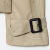 Women's Trench Coat Khaki Short Stand Collar Double Breasted Long Sleeve Jacket 2026Spring Autumn Lady Casual Street Outwear