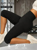 Womens 7 8 Length High Waist Compression Capri Leggings Tummy Control Hip Lifting Design For Yoga Fitness Running Cycling