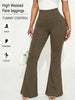 Women's Soft Flare Pants High Waisted Tummy Control Workout Yoga Leggings Bell Bottoms