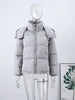 Women's Winter Jacket Coat Hooded Colorful Cute Full Sleeve Warm Zip Up Coats Girl's High Street Outwear Outfit