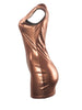 Sexy One Shoulder Bodycon Dresses For Women Solid Irregular Skinny Mini Y2K Metallic Gilding Short Mini Dress