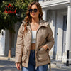 Spring Women Parkas Plus Size Short Grey Padded Down Coats Hooded Women's Jacket Outerwear Quilted AM-10075