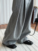 High Waist Brown Striped Pleated Long Thick Wool Wide Leg Pants Trousers Women Tide Autumn Winer 1DH7548