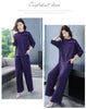 Two piece Women's Knitwear Casual Sets Spring Autumn Loose Temperament Pullover Tops+Wide leg Pants Female