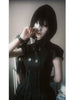 Gothic Lolita Y2K Women's Mini Dress Double Breasted Striped Ruffle Hem Slim Fit Harajuku Dark Cute Night Out Streetwear