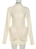 Elegant Blazer And Mini Skirt 2 Piece Sets Women Autumn Long Sleeve Slim Top Party Sexy Office Commuting Mini Dress Sets