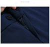 Spring and Autumn Khaki High Waist Straight Baggy Pants Women, Navy Middle-aged Mom Stretch Casual Trousers,Plus Size M-8XL
