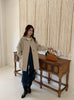 Mid-length Trench Spring and Autumn Retro Korean-style Turn-down Collar Design Loose and Casual Women's Coats