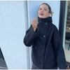 Autumn Women Stand Collar Woolen Jacket Single Breasted Long Sleeve Female Coat Chic Street Office Short Outerwears