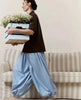 Casual Loose Jogger Bloomers Pants Women High Waist Trousers Female Loose Pleated Bloomers Pants Streetwear