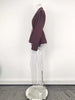 Women's Blazer with Style Spring Autumn European Elegant Commuter Look with Waist-Tie Belt Padded Shoulders