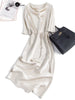 Heavy Mulberry Silk Satin Party Dress Long Sleeve Dress Women's Evening Dress