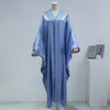 Muslim Out Abayas Smocking Sleeve kaftans One-piece Prayer Women Jilbabs Cardigan Coat Islamic Clothing Dubai Saudi Robe Turkish