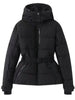 Women's Winter Hooded High Waist Padded Sport Parkas Coats with Belt Female Elegant Thick Warm Pockets Windproof Skiing Jackets