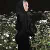 High Street Red Christma Hooded Long Sleeve Maxi Dress for Woman Slim Solid Bodycon Party Vestidos Elegant Autumn Dresses