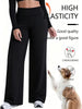 Soft Sports Straight Leg Pants Womens Mid Waist Yoga Trouser Fitness Workout Leggings Naked Feeling Pilates Running Sweatpants