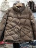 Janveny 90% White Duck Down Jacket Women Ultra Light Down Coat Casual Loose Stand-Up Collar Clothes Waterproof Windproof Outwear