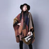 Winter Poncho Women Capes Scarf Imitation Cashmere Ladies Scarves Warm Shawls Wraps Woman Ponchos Bufanda Mujer Foulard