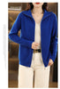 Autumn Winter Long Sleeved Knitted Cardigan Woman Zipper Casual Knitting Sweater Jacket Female Knitwear Top