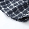 Women Casual Plaid Shorts Set Lapel Long-sleeved Zipper Jacket Short Pants Suit Lady Spring Daily Loose Outfits