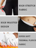 High Waisted Fleece-Lined Leggings for Women，Thick Soft Tummy Control Workout Running Yoga Thermal Warm Pants for Cold Winter