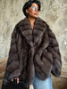 Women Solid Faux Fur Coat Elegant Lapel Collar Long Flare Sleeve Loose Jackets Winter Warm Female Chic High Street Outerwear