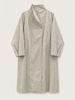 Convertible Collar Oversized Maxi Trench Coat Women Snap Buttons Dolman Sleeve Patch Pockets Outerwear Ladies Trench Jacket
