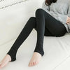 Autumn Winter Fleece Lined Pearl Velvet Over-the-Knee Leggings for Women Thickened Warm Tights for Cold Weather