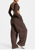 Sport Trousers Women Loose Casual Wide-leg Trousers with Pockets Gym High Waist Fitness Running Yoga Pants
