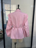 Elegant Commute Suit jacket Female Lace-Up Loose Pocket Patchwork Lapel Party Looks Outwear For Women Bandage Coat jacket