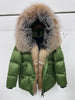 Winter Real Fox Fur Collar Hooded Thick Goose Down Jacket Natural Coat Women Female Outwear Warm Russia Puffer Jackets