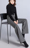Woman Trousers Autumn Winter Baggy High Waist Loose Tweed Pants for Women Straight Leg Casual Chic and Elegant Xxl Slacks Nylon