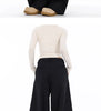 High Waist Women Suit Pants Straight Office Ladies Korean Trousers Casual Button Loose Female Black Pants