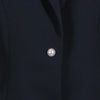 gestring Women Blazer Autumn Denim Stitched Single Breasted Ladies Black Blazer Coat Women's Long Suit Jacket
