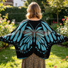 Women's Butterfly Knit Shawl Cape Crochet Monarch Butterfly Cardigan Coat Spring and Autumn Shawl Top Outerwear