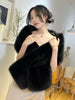 Elegant Faux Fox Fur Shawl Women Scarf Collar Winter Warm Cape Wedding Solid Pashmina Plush Wrap