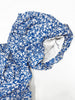 Women's Boho Curvy Holiday Outfits Frenchy Style Ditsy Floral Print Ruched Split Thigh Milkmaid Puff Sleeve Square Neck Dress