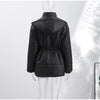 Solid Zipper Drawstring Puffer Jacket Quilted Water-Resistant Loose Winter/Fall Warm Women Outerwear Daily Causal Lady Coat