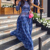 Casual Long Sleeve Women Gowns Dress Perspective Splicing Slim Long Dresses Elegant High Neck Long Sleeve Evening Dress