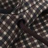 Minimalist Autumn Winter Jacket Women Coat Plaid Hooded Windbreaker Drawstring Waist Loose Mid Casual Outerwear Jacket Female