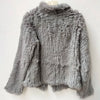 Winter Women Turtle neck Warm Knitted Natural Fur coat Long Sleeve Female Warm Winter Genuine Fur Jacket Thick Outwear