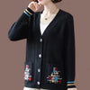 Autumn Pocket Knit Cardigan Women Casual Sweater Coat Single Breasted V-Neck All-Match Knitted Jacket Female Tops