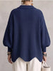 Autumn Winter Solid Knit Cardigan Sweaters Coats Women Lapel Button Casual Long Sleeve All-match Sweater Coats Knitted Tops