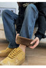 Winter Thickened Women's Mink Velvet Jeans Loose Straight Warm Soft Fleece Elastic High Waist Female Pants Black Blue