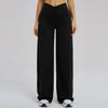 Casual Wide Leg Pants Yoga Pants Women Crossed Waist Loose Pants for Outdoor Workout Running and Sports Wide Leg Pants