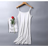 SuyaDrea Women's Silk Viscose Knit Slip Dress, Scoop Neck Spaghetti Strap Mini Underskirt, Lightweight Anti-Chafing Inner Dress