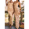 Elegant 2 Pieces Dress Set with Scarf Women Matching Sets Sexy Cropped Top and Long Dress Set Casual Dress
