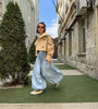 Casual Loose Jogger Bloomers Pants Women High Waist Trousers Female Loose Pleated Bloomers Pants Streetwear