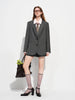 Women's Spring Suit: Gray Single-Breasted Blazer and Casual Pants for Work Commute All-match